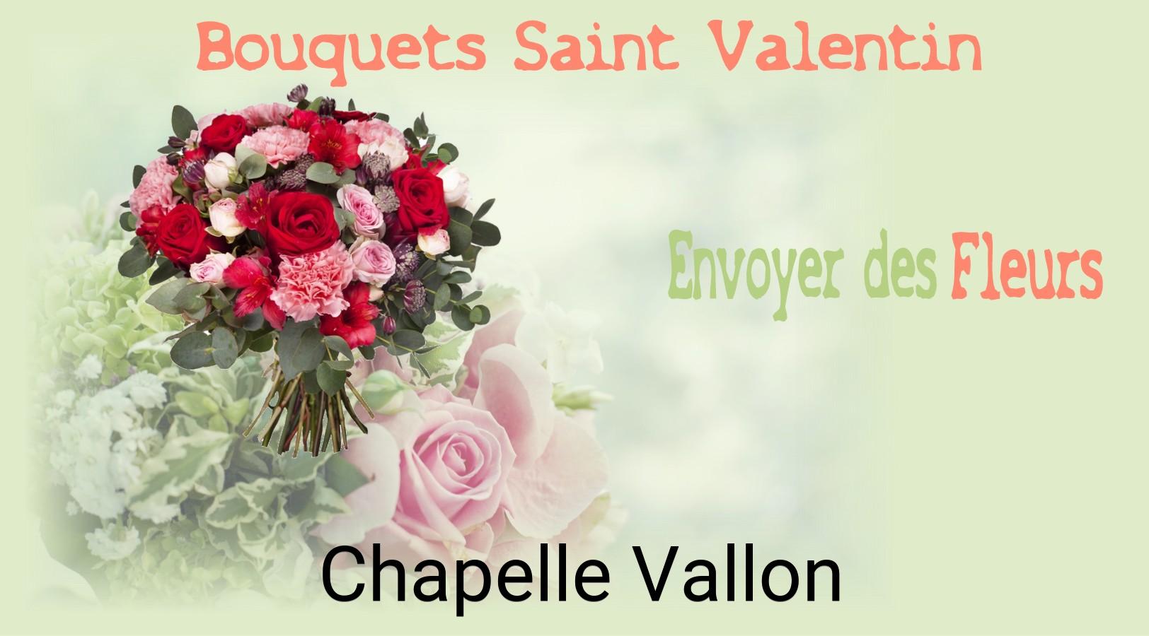 Roses de Saint-Valentin livrées à Chapelle-Vallon